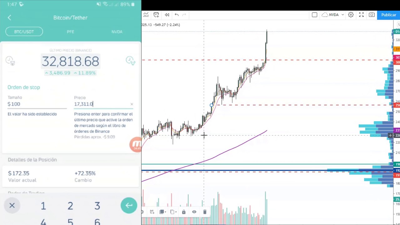 BITCOIN 40.000 DOLARES [Como gestionar ganancias desde tu celular] Quantfury app criptomonedas