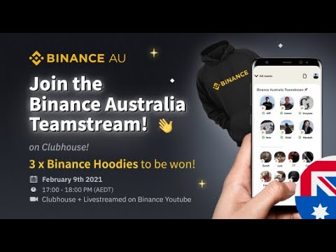 Binance Australia Team on Clubhouse!
