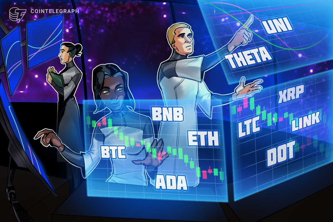 BTC, ETH, BNB, ADA, DOT, XRP, UNI, THETA, LTC, LINK
