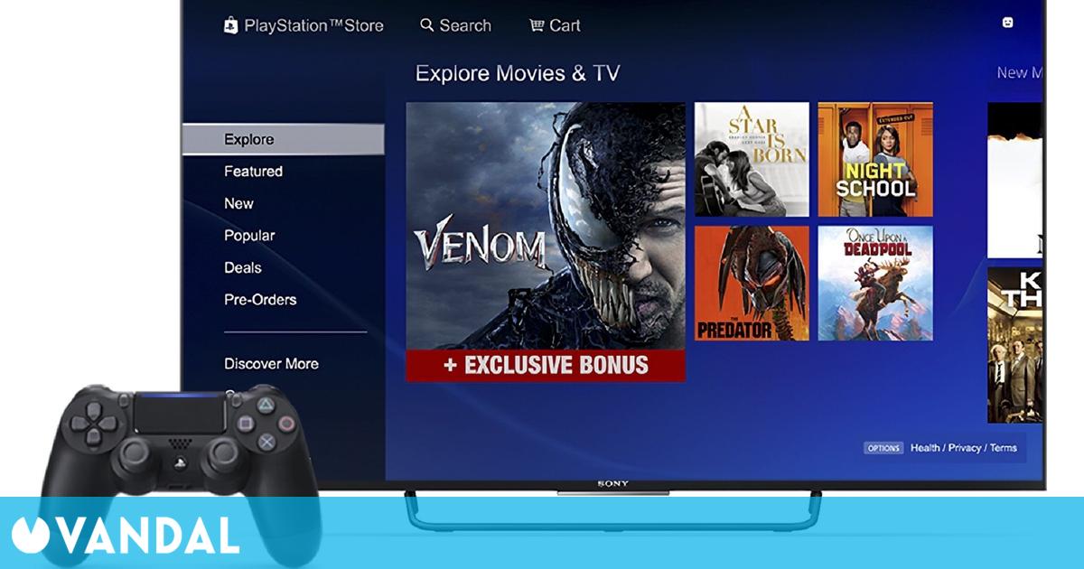PlayStation Store dejará de vender y alquilar películas y series de televisión