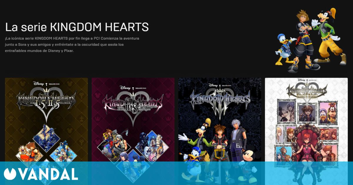 La saga Kingdom Hearts llega a PC rebajada y con 3 meses gratis de Disney+