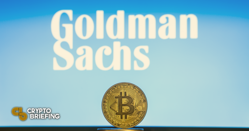 Goldman Sachs planea un conjunto de productos Bitcoin para el segundo trimestre
