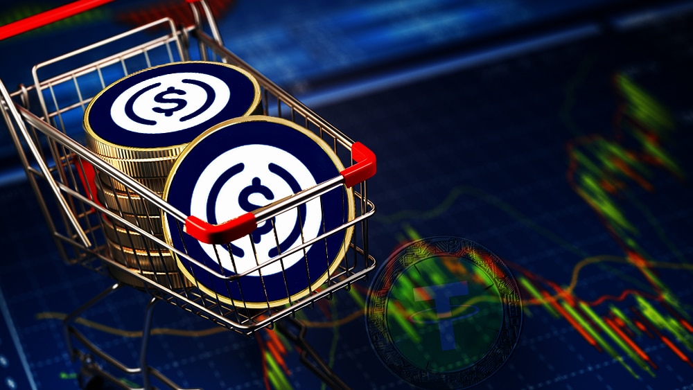 USD Coin gana terreno en el mercado de las stablecoins mientras Tether cede dominio