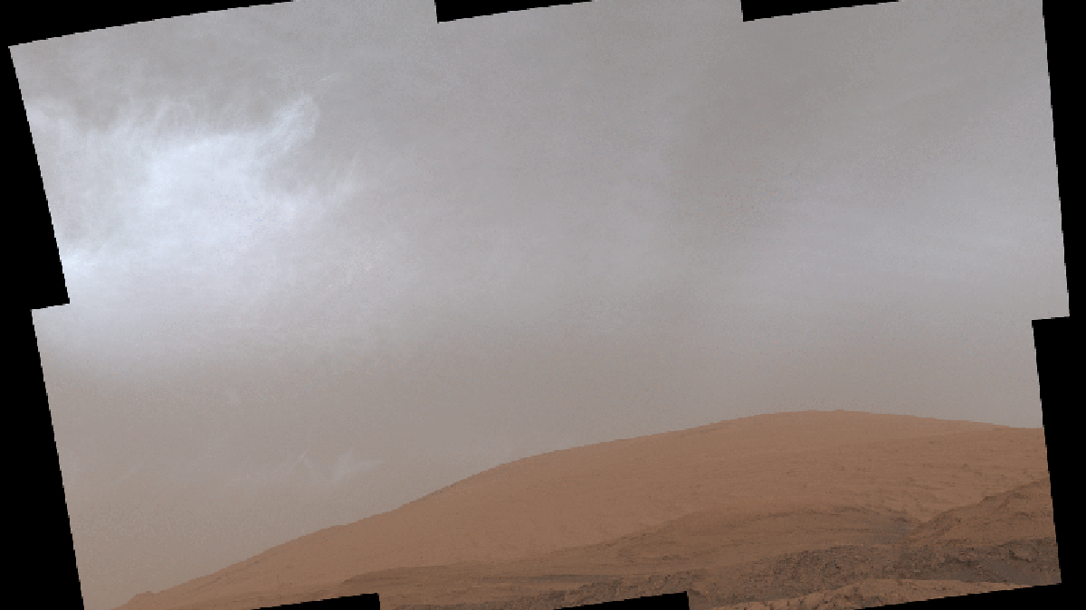 Rover Curiosity de la NASA muestra los días nublados en Marte
