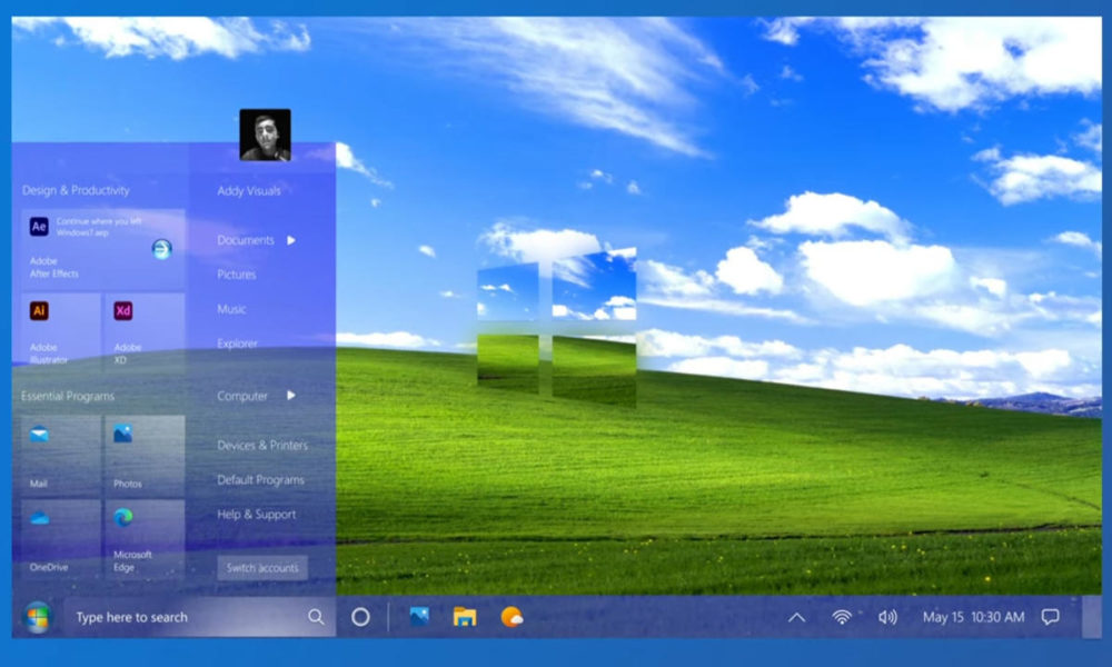 Windows 7 2021 Edition, espectacular concepto del sistema