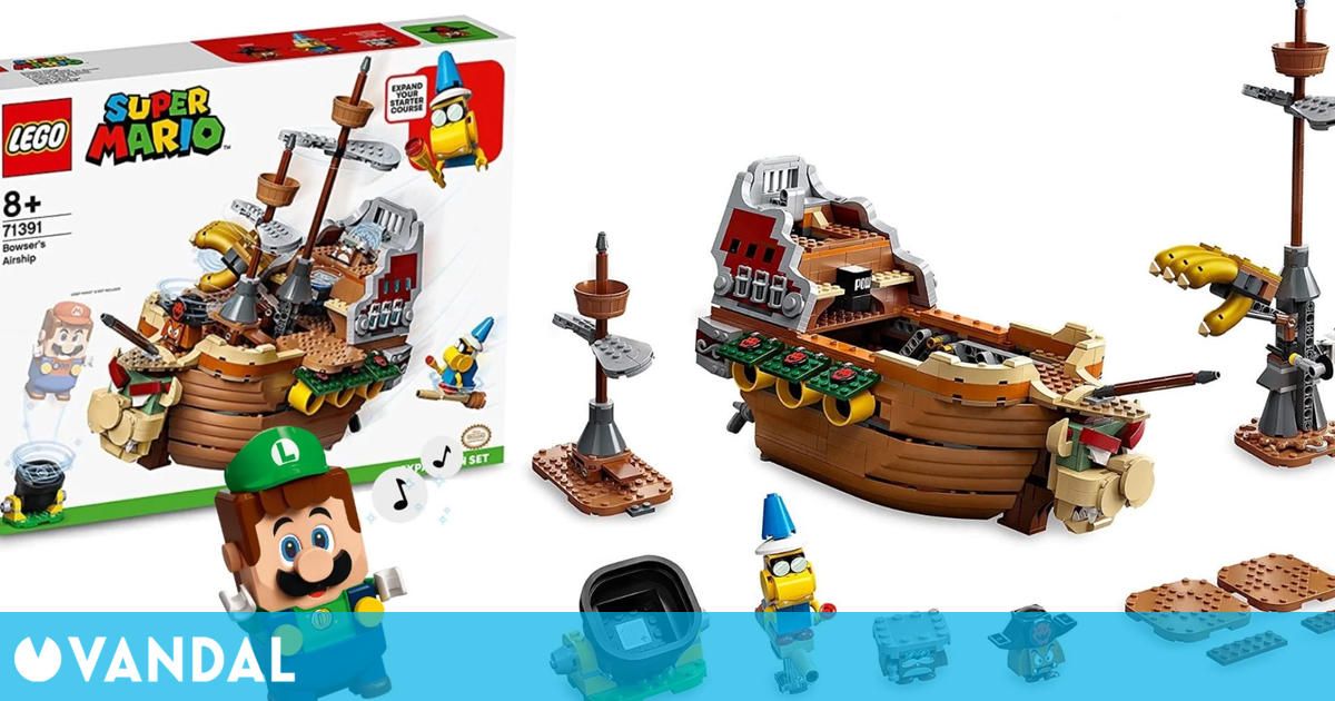 LEGO Super Mario recibe un nuevo set interactivo en forma de aeronave de Bowser