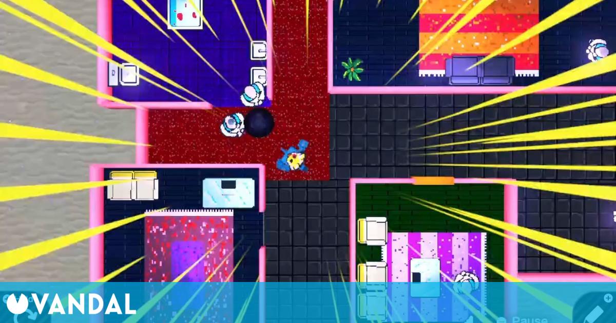 Hotline Miami: un fan recrea un nivel del título en Estudio de videojuegos para Switch