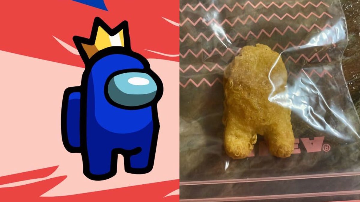 Paga $100000 por nugget pollo que parece personaje de Among Us