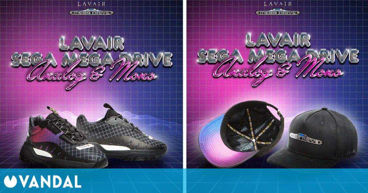 Presentadas las nostálgicas zapatillas y gorras inspiradas en el diseño de Sega Mega Drive