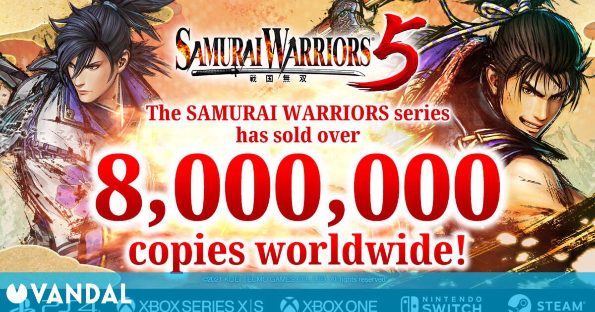 La franquicia Samurai Warriors supera los 8 millones de unidades vendidas en todo el mundo