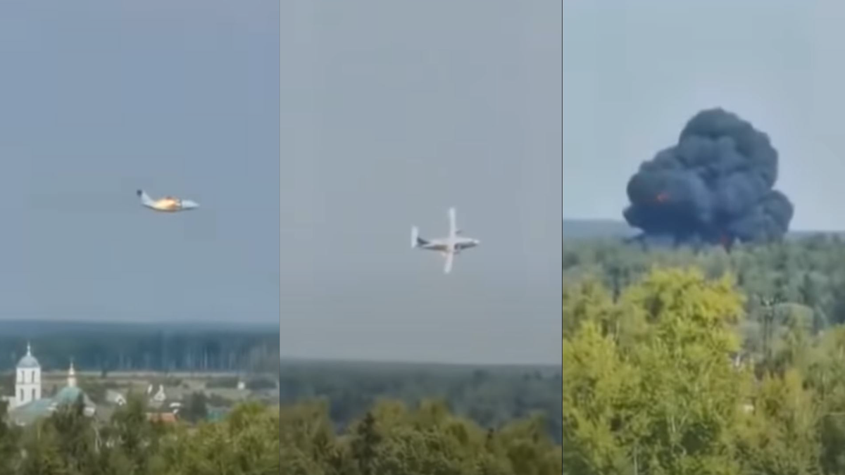 El prototipo de un avión de carga ruso se estrella a las afueras de Moscú