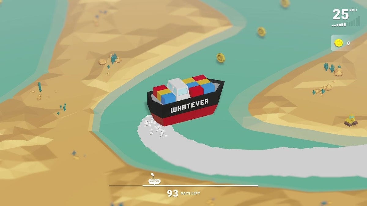No dejes que tu barco se atasque en canal de Suez en este juego