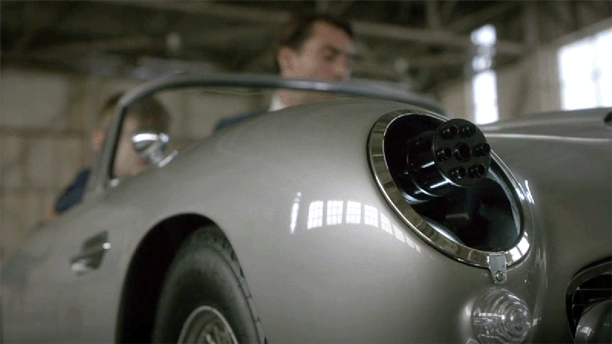 Esta versión para niños del Aston Martin de James Bond es increíble