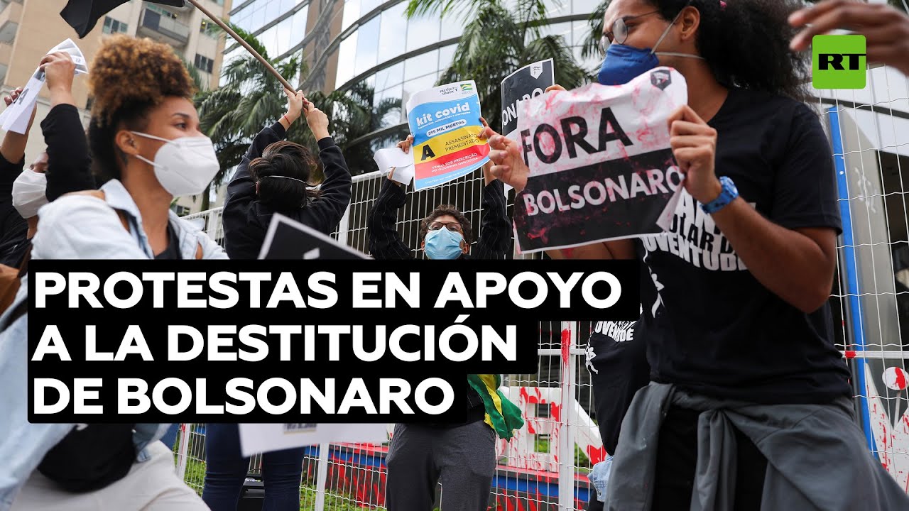 En Brasil y el extranjero se realizan nuevas protestas en apoyo a la destitución de Bolsonaro
