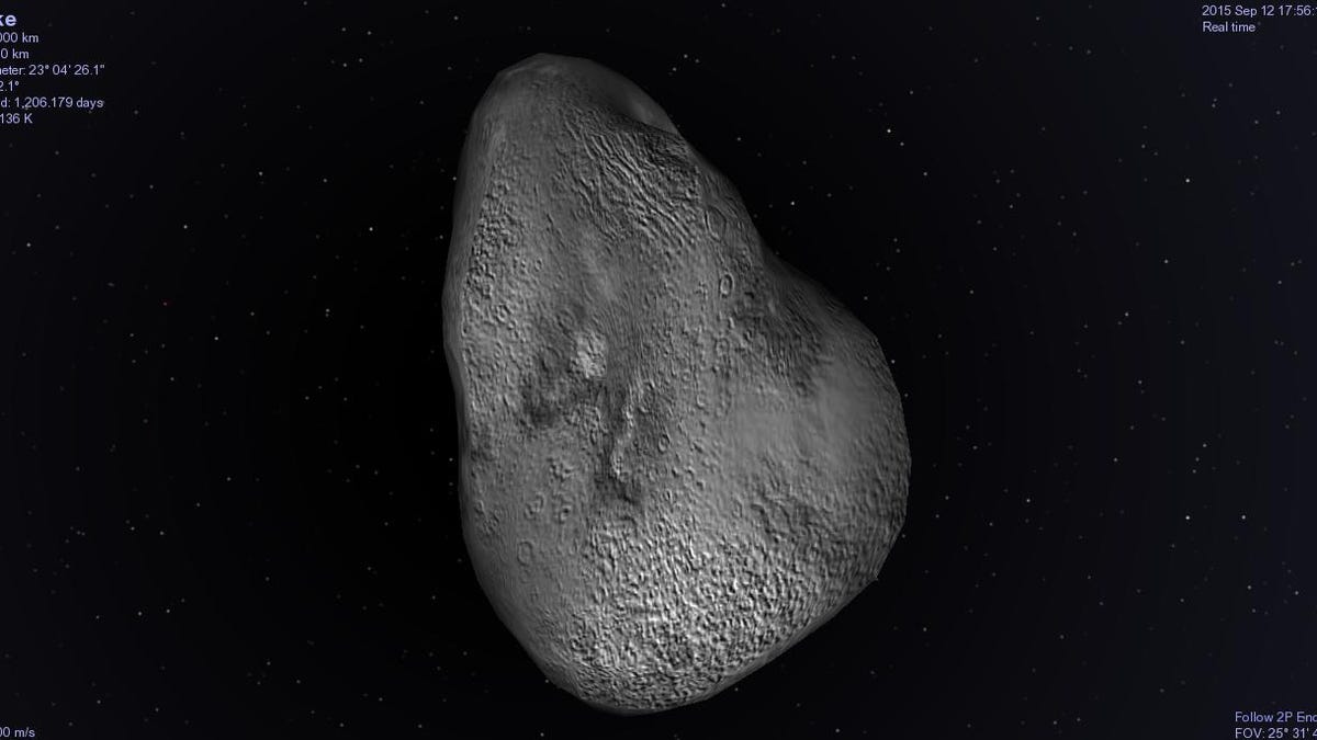Hay enormes objetos ocultos en la estela del cometa Encke