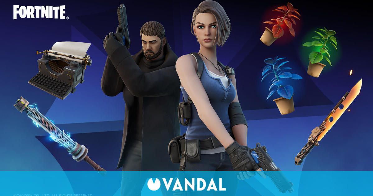 Jill Valentine y Chris Redfield de Resident Evil llegan a Fortnite: Battle Royale