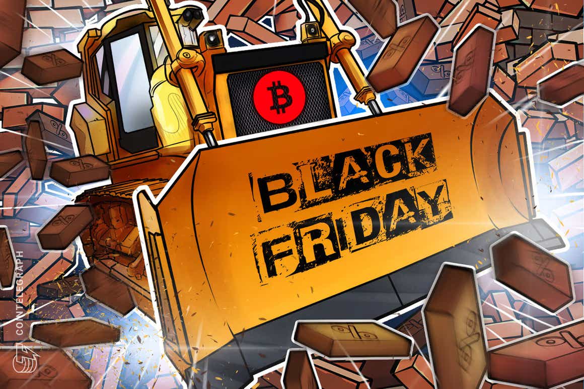 Bitcoin ofrece una «oferta de viernes negro» con un precio por debajo de los USD 55,000, una oferta similar a la del 2020