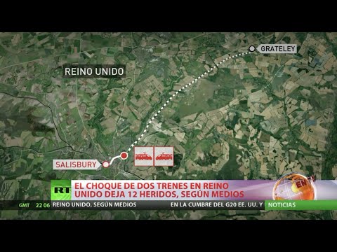 Un choque de dos trenes en un túnel deja al menos 13 heridos en Inglaterra