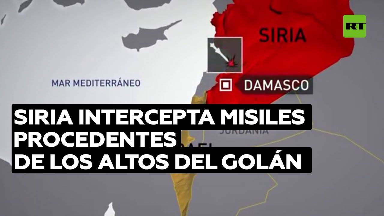 Sana: La defensa aérea de Siria repele ataques desde los Altos del Golán