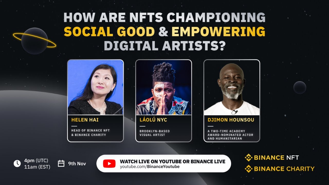 NFT Art for Good: Djimon Hounsou &  Láolú NYC First-Ever NFT Launch on Binance