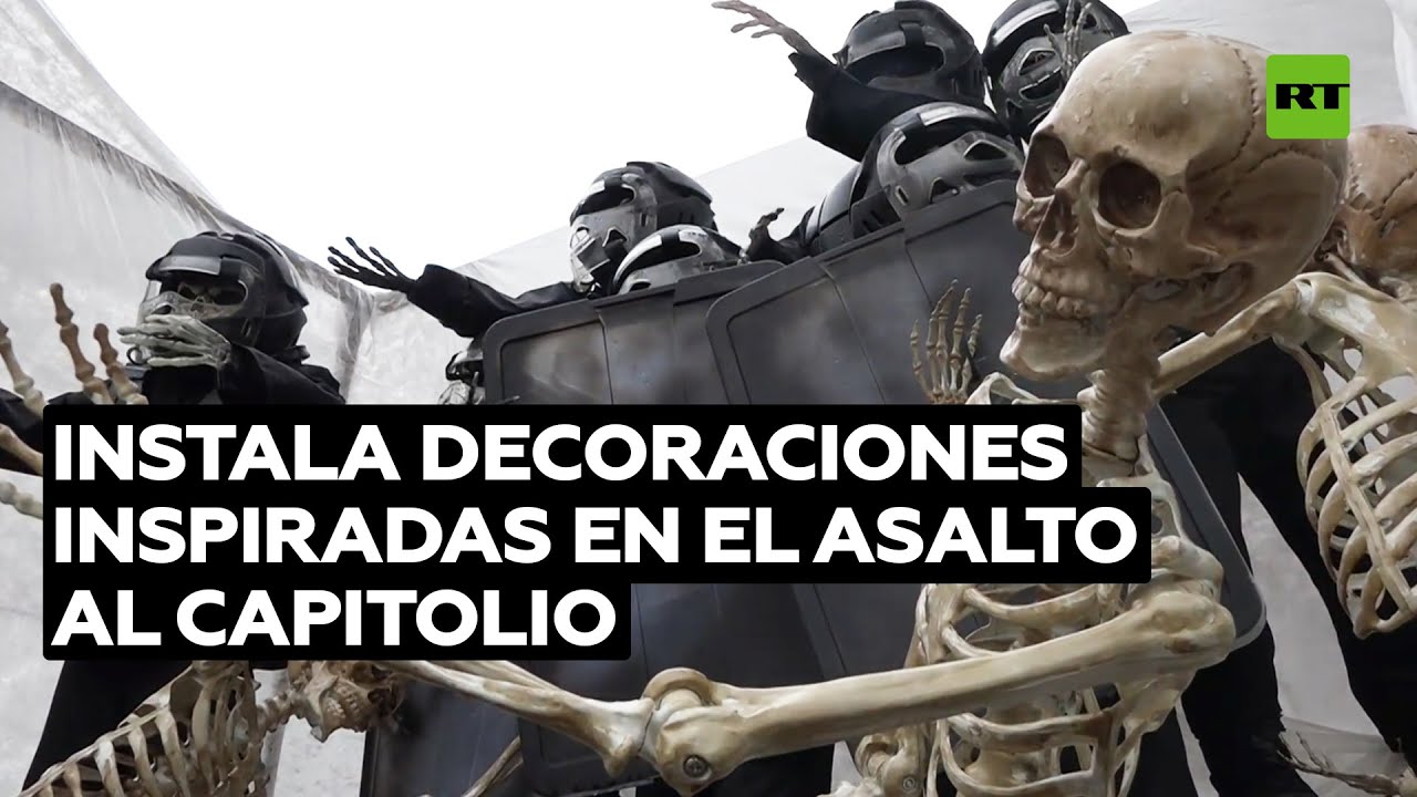 Instala decoraciones inspiradas en el asalto al Capitolio para Halloween