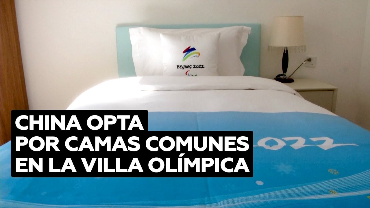 Amueblan la Villa Olímpica de Pekín con camas comunes en lugar de camas 'antisexo' de cartón