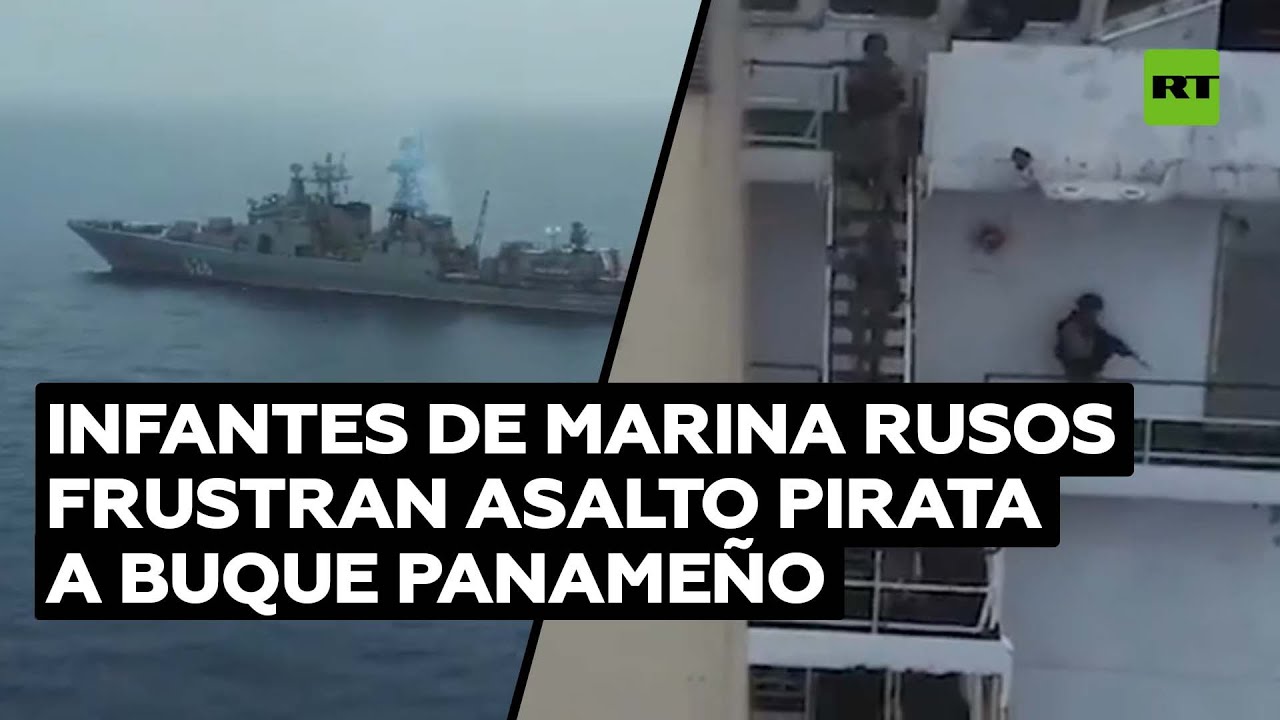 La Armada rusa frustra un asalto pirata contra un buque de bandera panameña en el golfo de Guinea