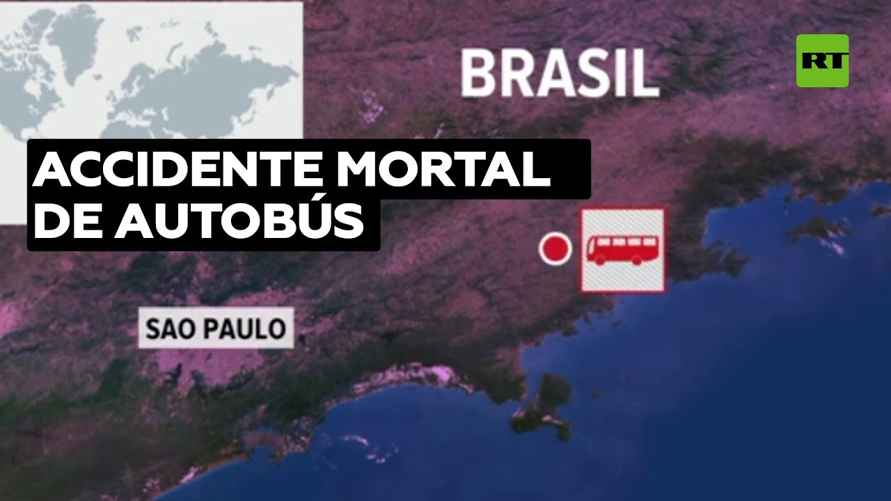 Al menos 6 muertos y 48 heridos en un accidente de autobús en Brasil