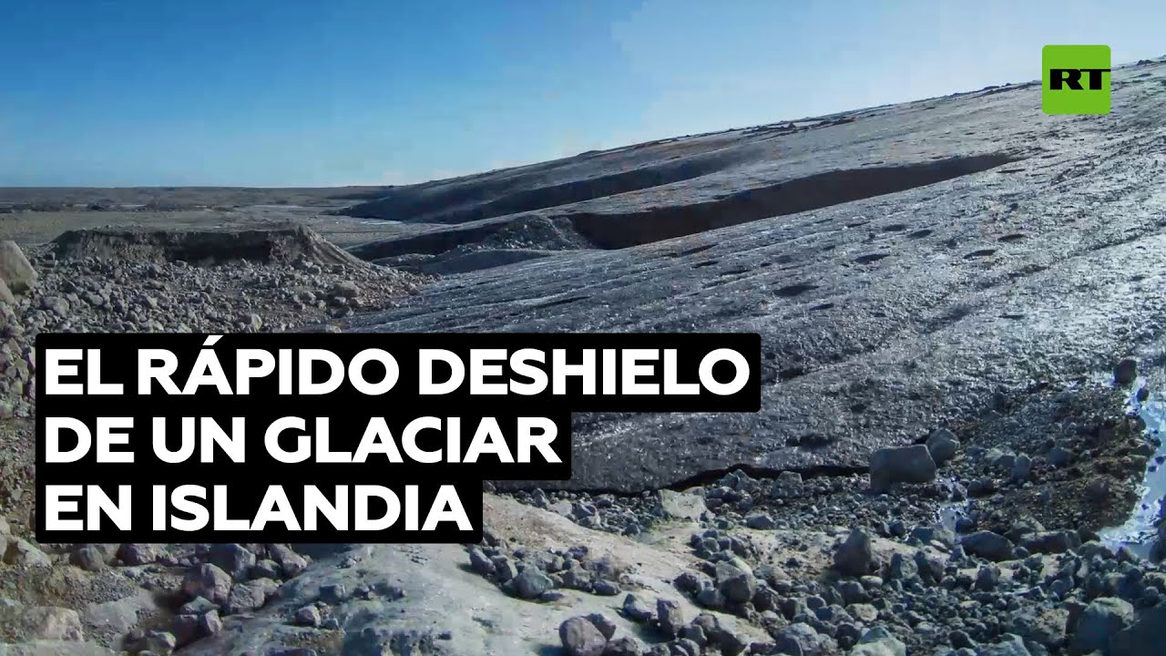 'Timelapse' muestra el rápido derretimiento de un glaciar en Islandia