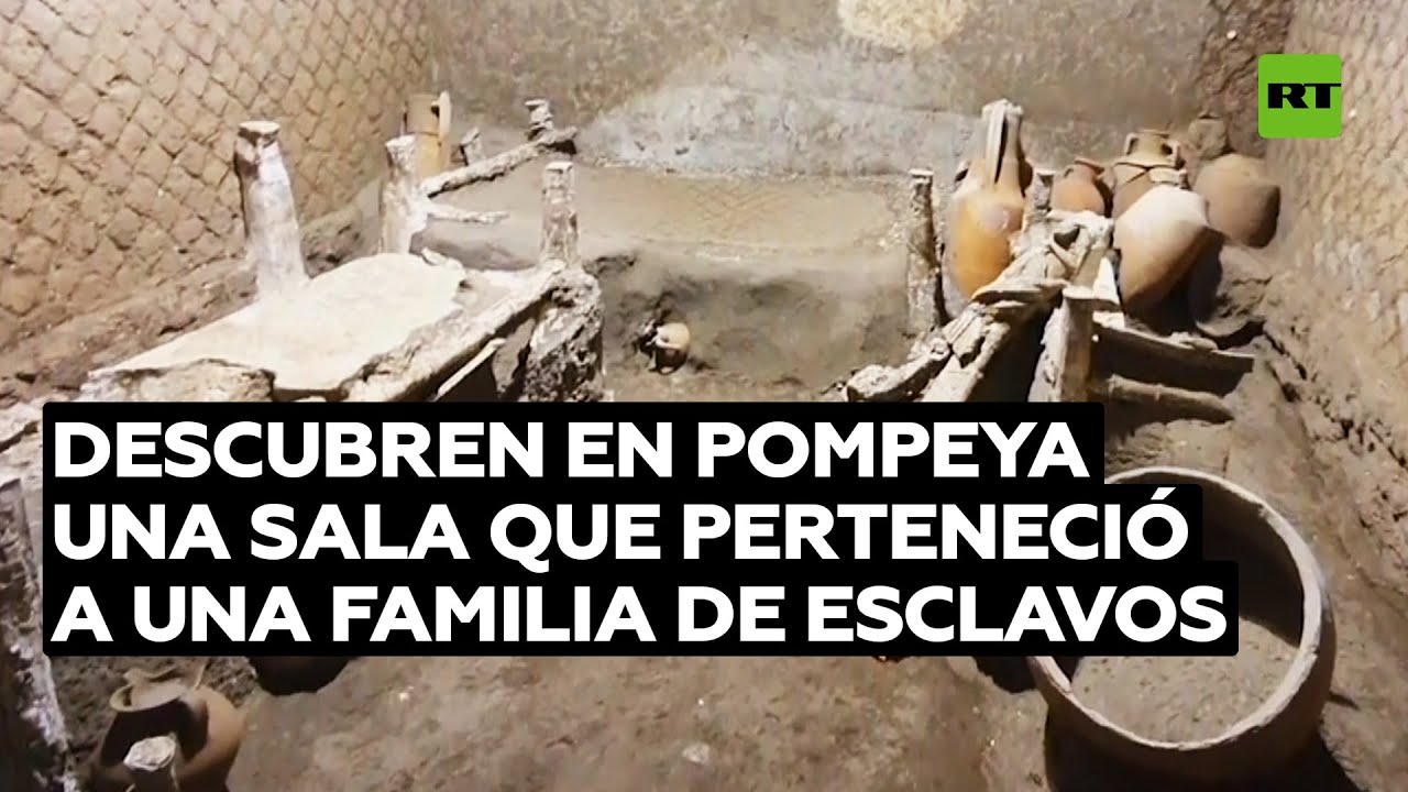 Descubren en Pompeya una sala que perteneció a una familia de esclavos