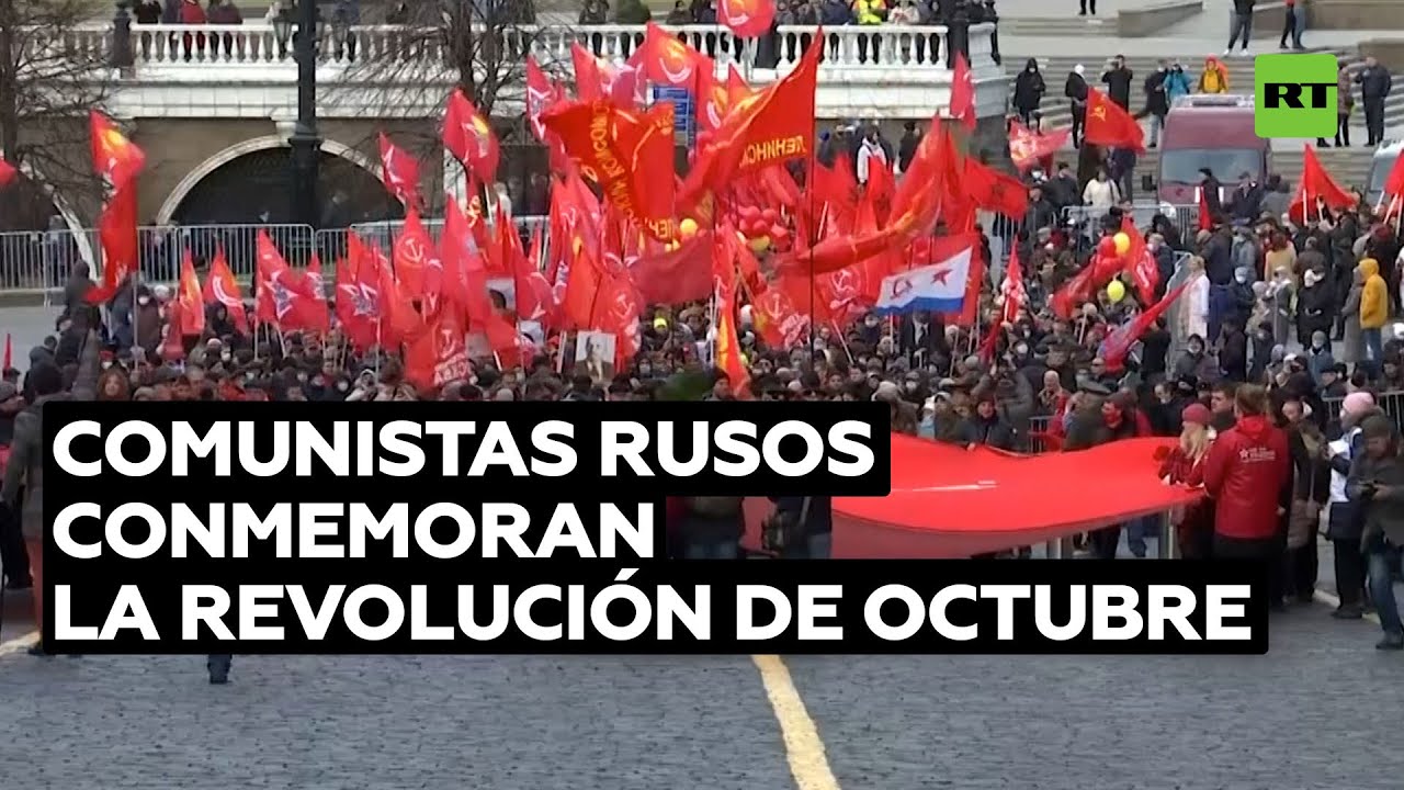 Los comunistas de Rusia conmemoran el aniversario de la Revolución de Octubre
