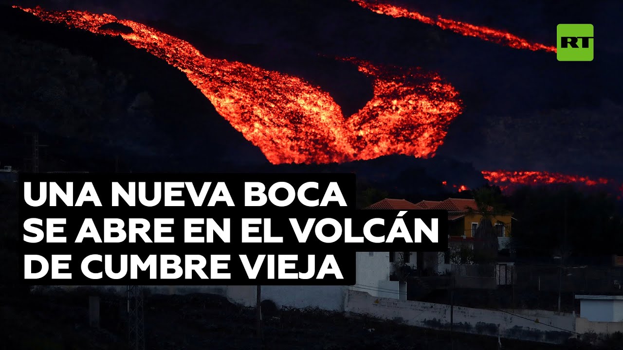 Se abre una nueva boca en el volcán de La Palma, expulsando ceniza y piroclastos
