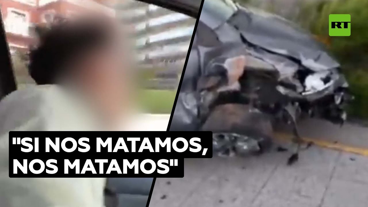 Conductor ebrio choca segundos después de gritar: "Si nos matamos, nos matamos" @RT Play en Español