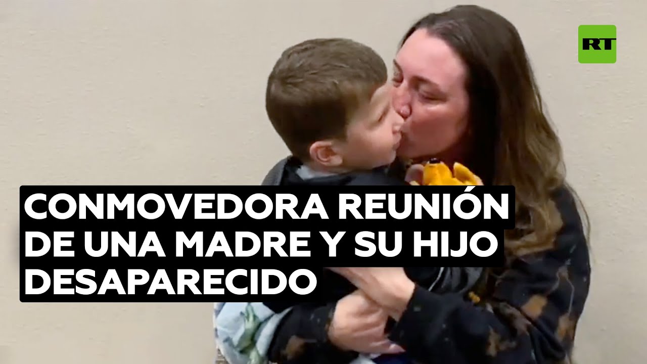 Emotivo momento en que un niño desaparecido se reúne con su madre