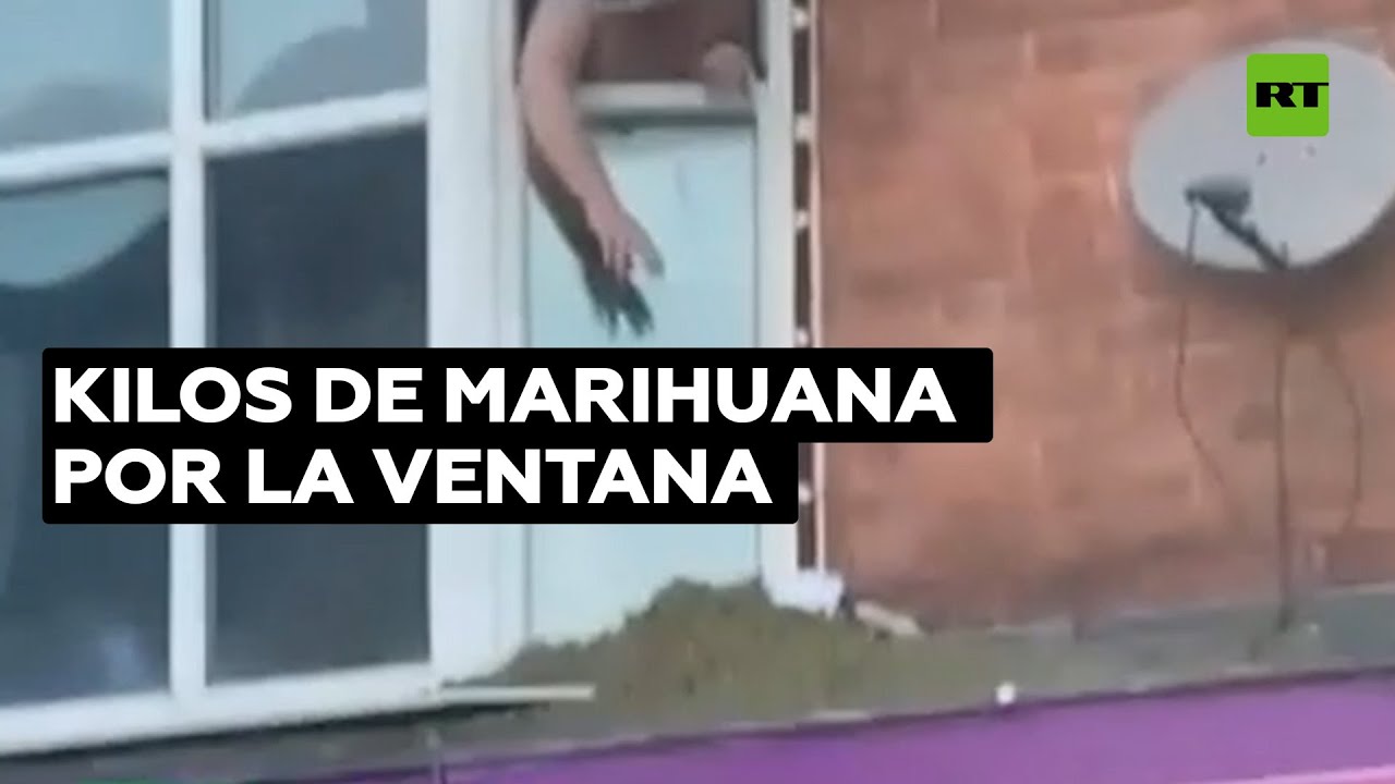 Presunto traficante arroja cannabis por la ventana frente a policías