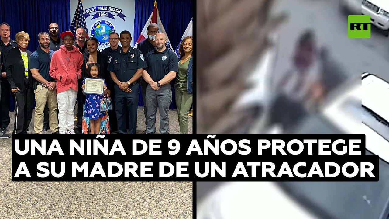 Una niña de 9 años se enfrenta a un ladrón para proteger a su madre @RT Play en Español