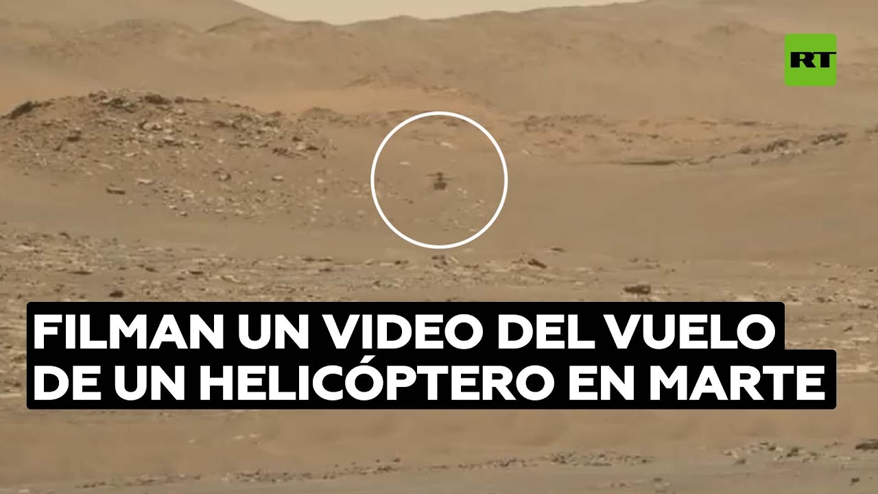 El róver Perseverance filma el vuelo de un helicóptero en Marte @RT Play en Español