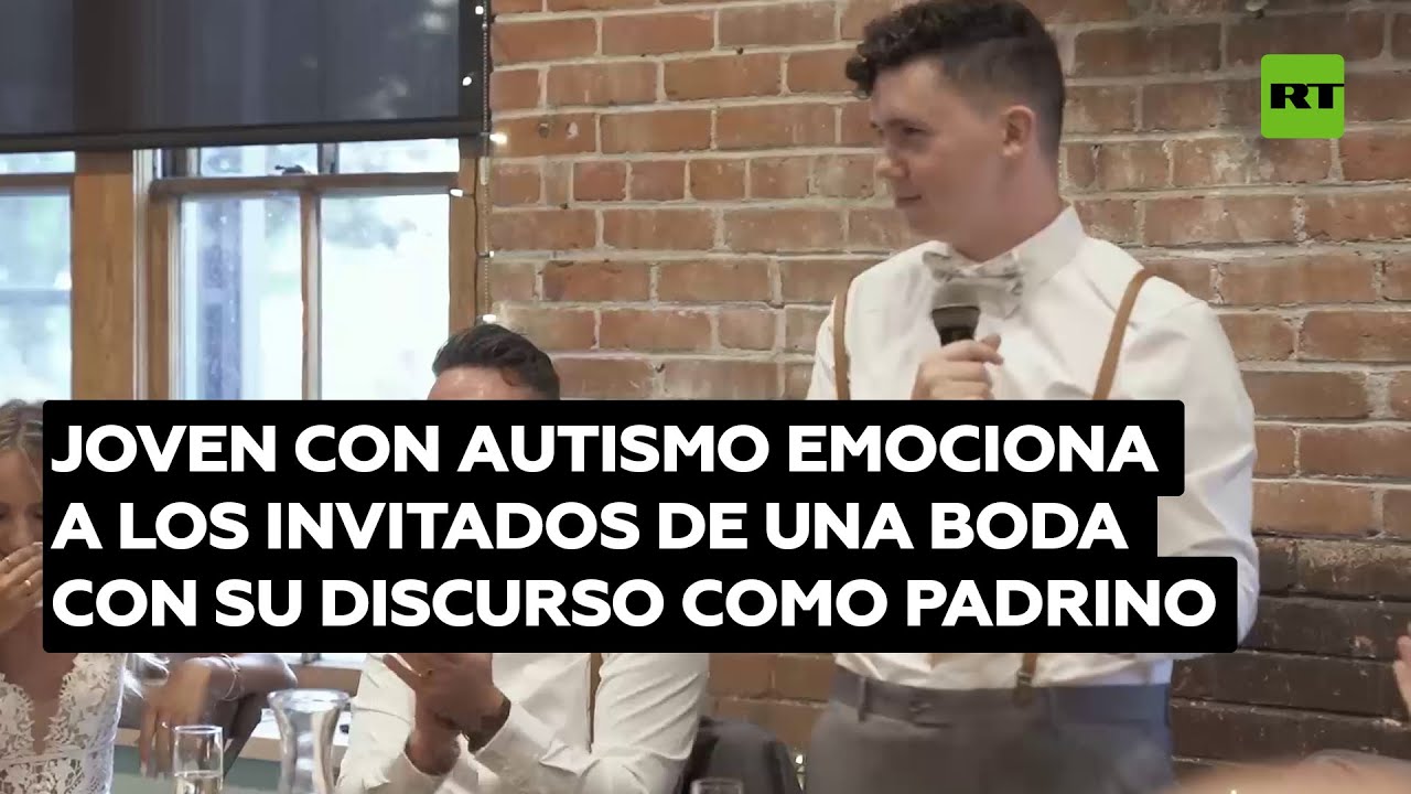 Joven con autismo conmueve a su hermano con un emotivo discurso de padrino de boda