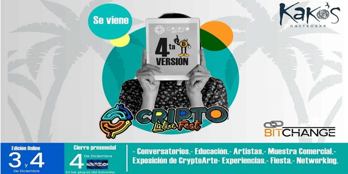 La 4ta edición del Cripto Latin Fest llega a las playas de El Salvador en diciembre