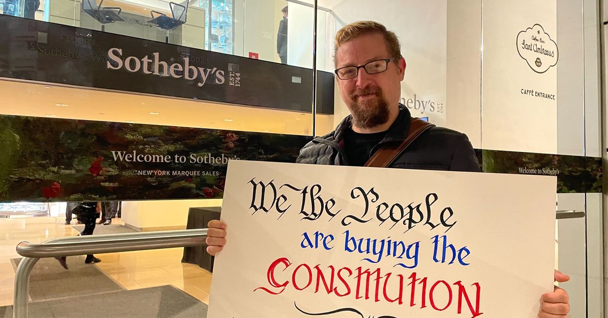 ConstitutionDAO superó la oferta por la primera impresión del documento de fundación de Estados Unidos en la subasta de Sotheby’s
