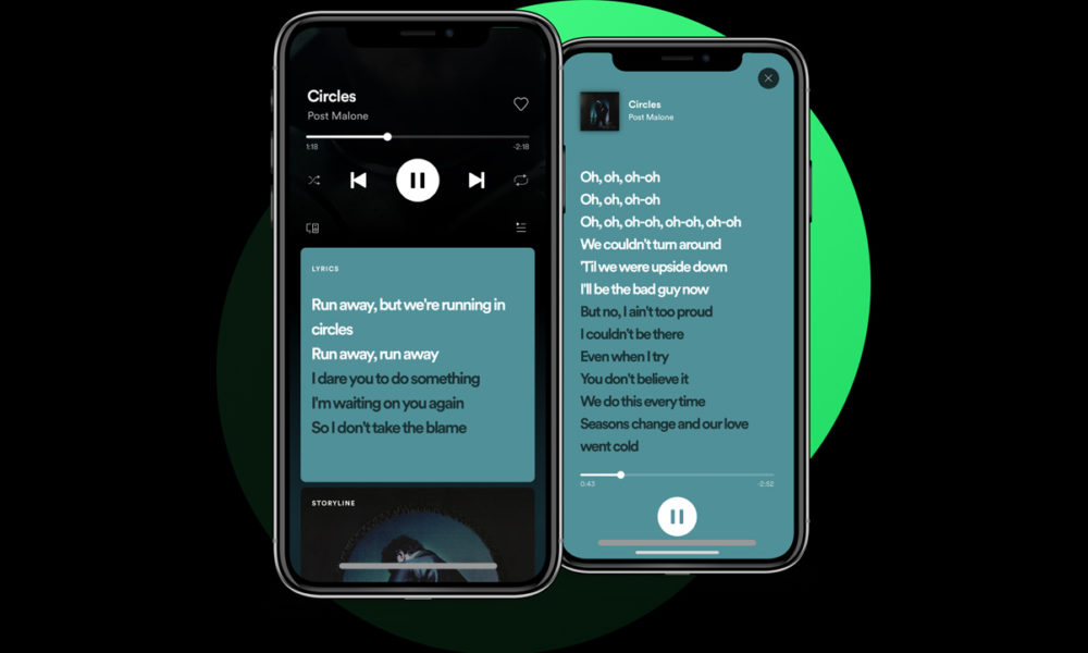 Spotify Letras nos permite ver la letra de las canciones