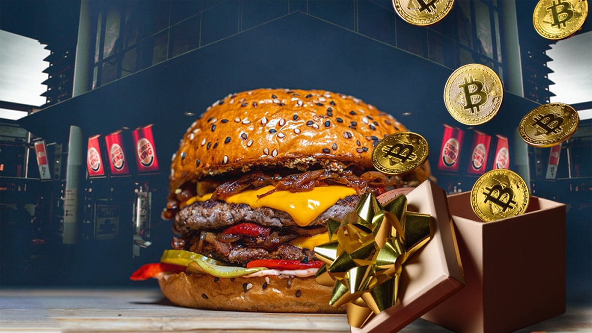Gana 1 bitcoin comiendo hamburguesas en Burger King