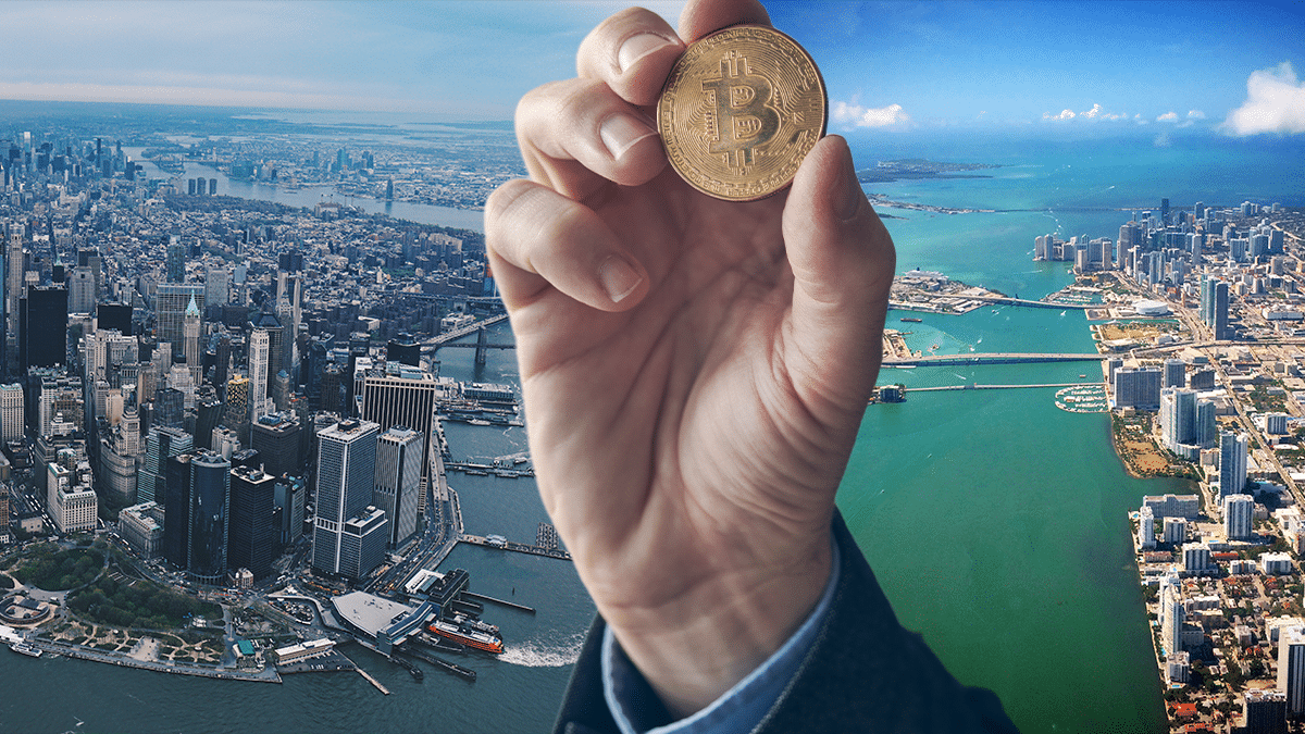 Nueva York y Miami pelean por bitcoin