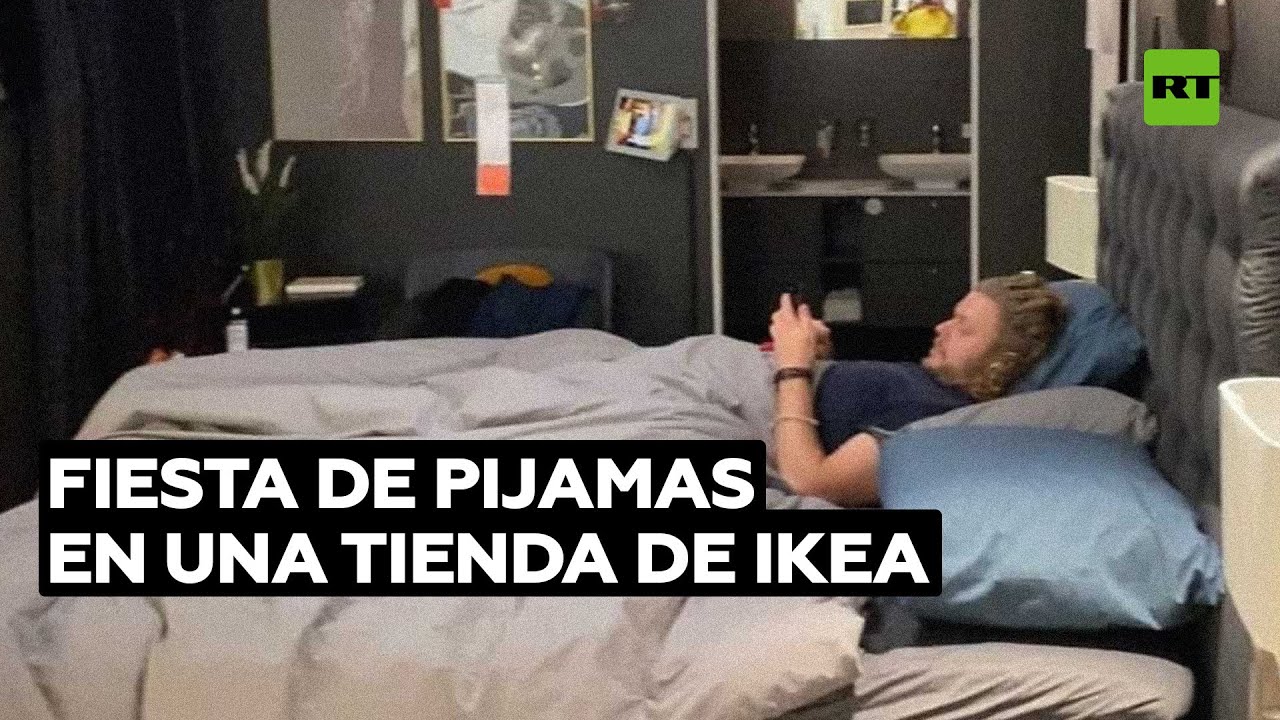 Pasan una noche en un IKEA debido a una fuerte nevada en Dinamarca @RT Play en Español