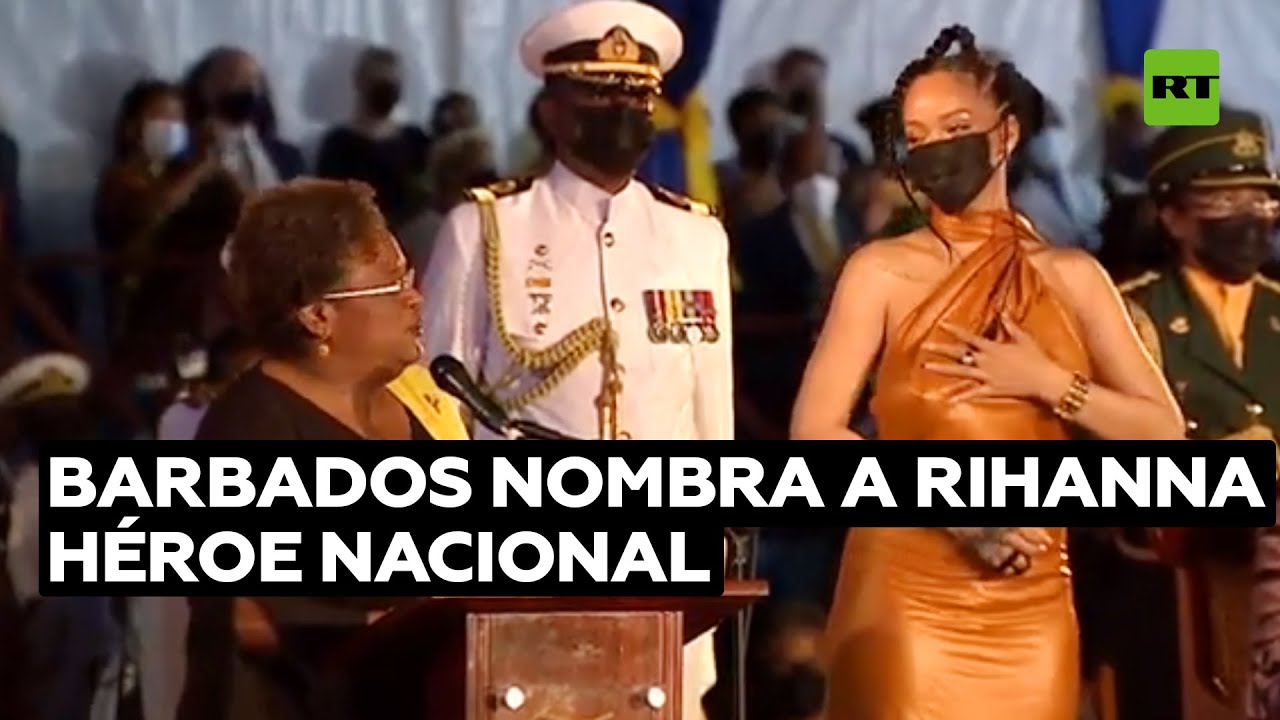 Rihanna es nombrada héroe nacional de Barbados @RT Play en Español