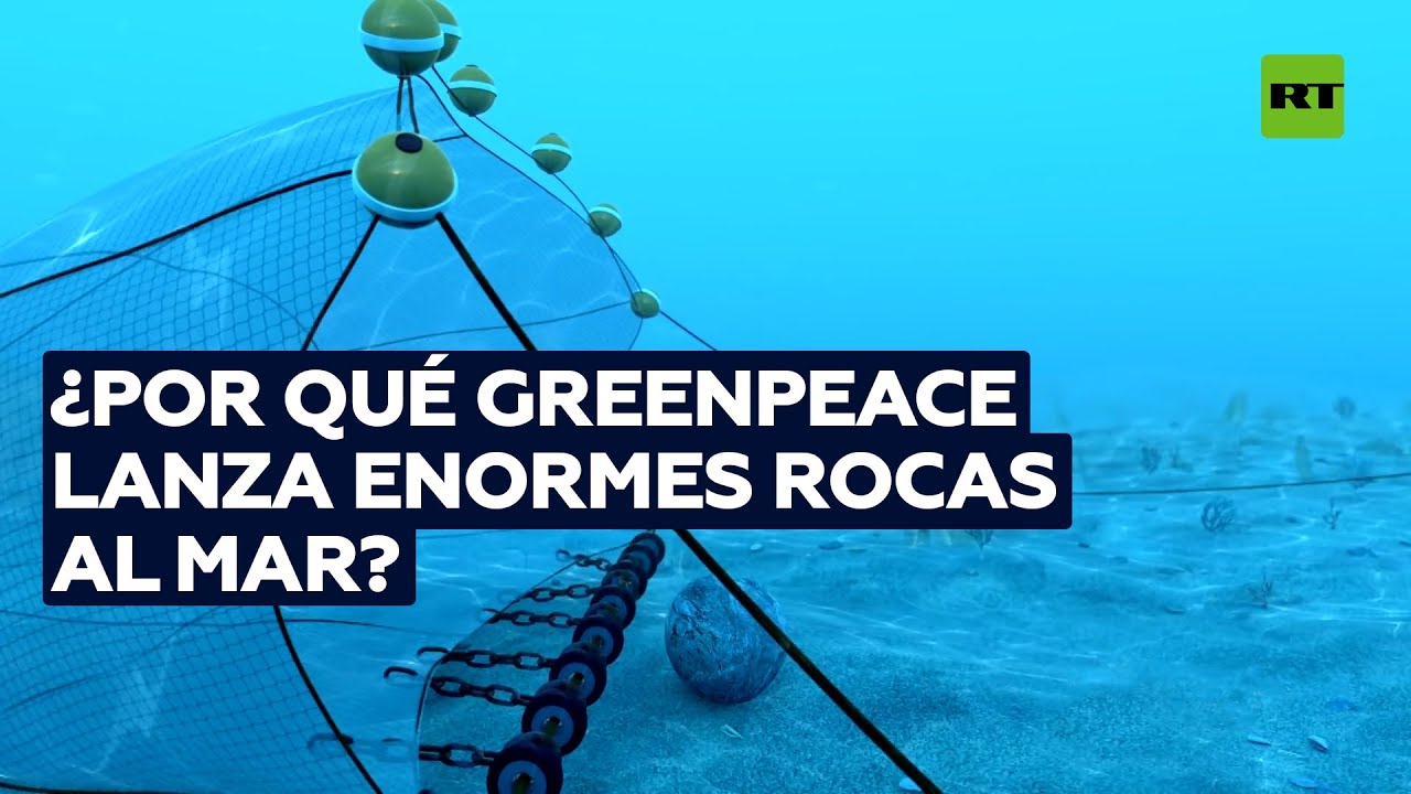La razón por la que Greenpeace lanza enormes rocas al mar @RT Play en Español