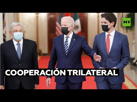 Biden, Trudeau y López Obrador se reúnen por primera vez en la Casa Blanca
