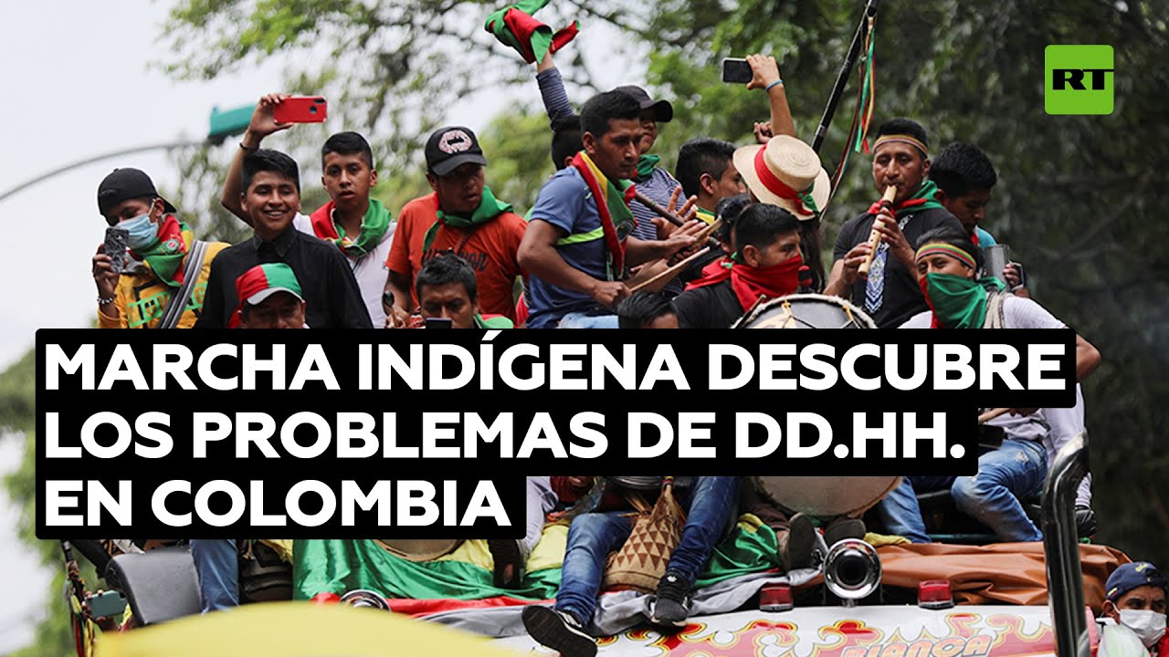 Una marcha indígena a Cali pone al descubierto los problemas de derechos humanos en Colombia