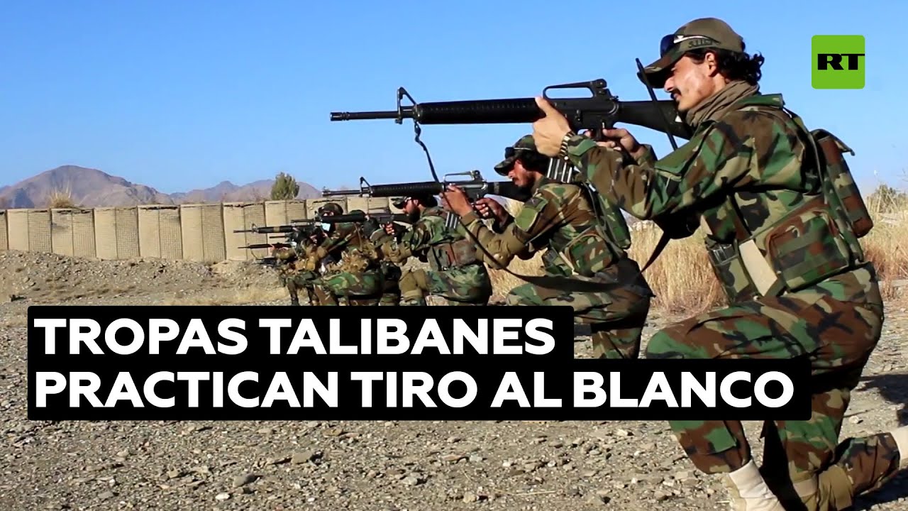 Afganistán: uniformados talibanes entrenan en una unidad militar