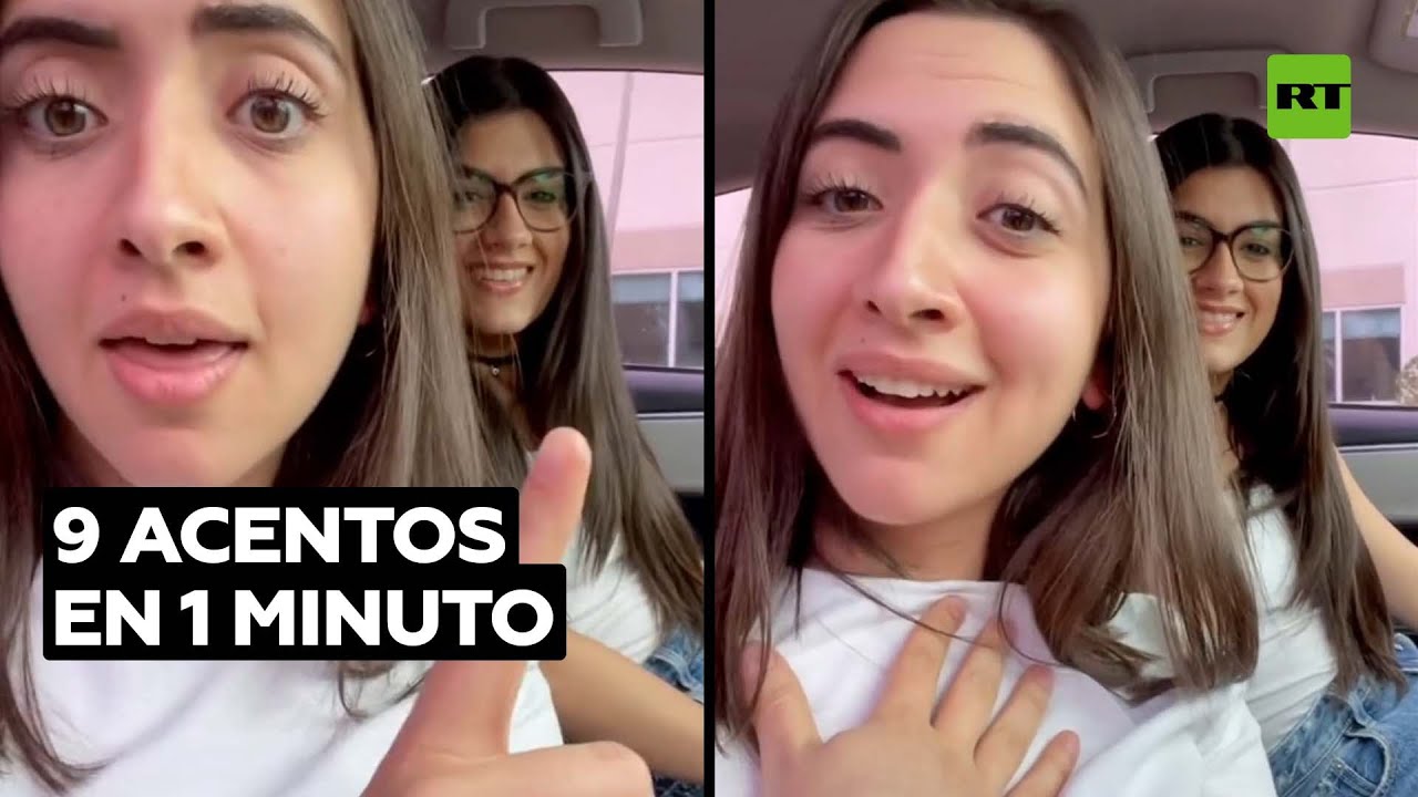 Una joven imita el acento de 9 países hispanohablantes en un minuto @RT Play en Español